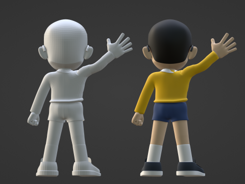 Nobita - Doraemon 3D Model