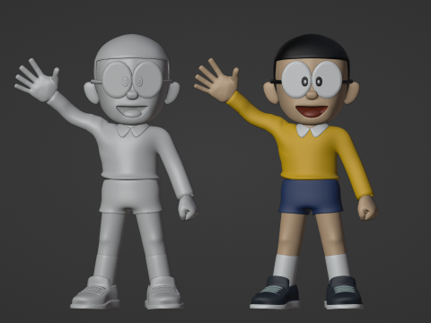 Nobita - Doraemon 3D Model