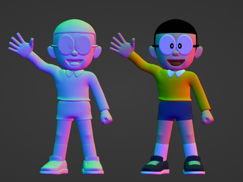 Nobita - Doraemon 3D Model