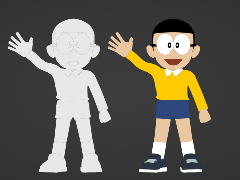 Nobita - Doraemon 3D Model