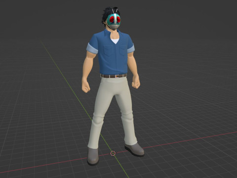 Tojima Tanzaburo - Wants to Be a Masked Rider Model 3D