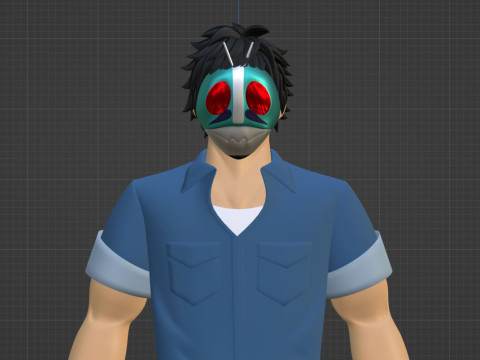 Tojima Tanzaburo - Wants to Be a Masked Rider Model 3D