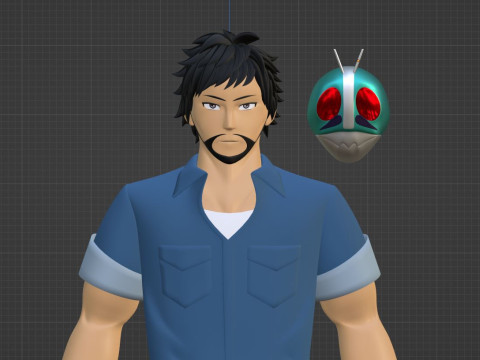 Tojima Tanzaburo - Wants to Be a Masked Rider Model 3D
