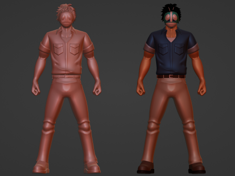 Tojima Tanzaburo - Wants to Be a Masked Rider Model 3D