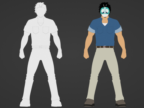 Tojima Tanzaburo - Wants to Be a Masked Rider Model 3D