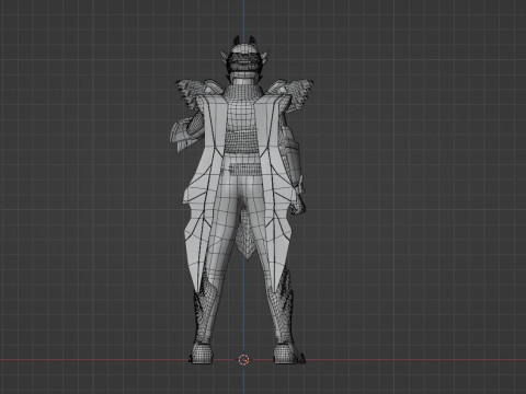 Tega Sword Gozyu Wolf - No1 Sentai Gozyuger 3D Model