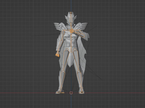 Tega Sword Gozyu Wolf - No1 Sentai Gozyuger 3D Model
