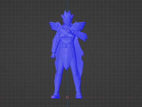 Tega Sword Gozyu Wolf - No1 Sentai Gozyuger 3D Model