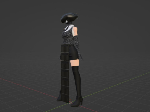 Ragazza Bomba - Uomo Motosega Modello 3D