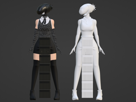 Ragazza Bomba - Uomo Motosega Modello 3D