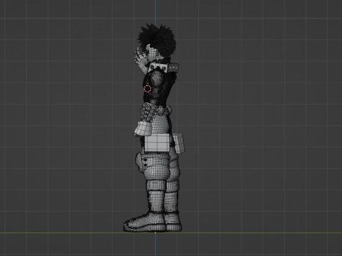 Katsuki Bakugo eindgevecht - Mijn held Academia 3D Model