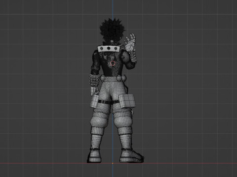 Katsuki Bakugo eindgevecht - Mijn held Academia 3D Model