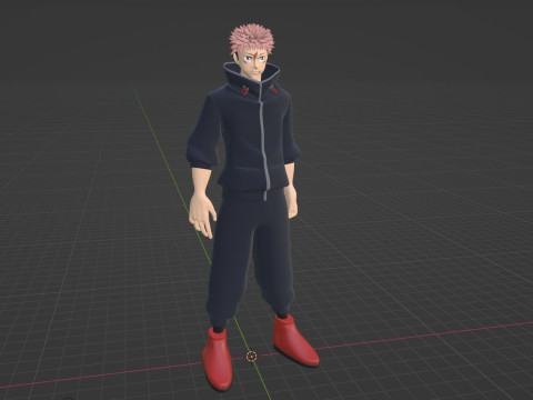 Yuji Itadori - Jujutsu Kaisen SS3 3D Model
