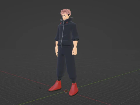 Yuji Itadori - Jujutsu Kaisen SS3 3D Model