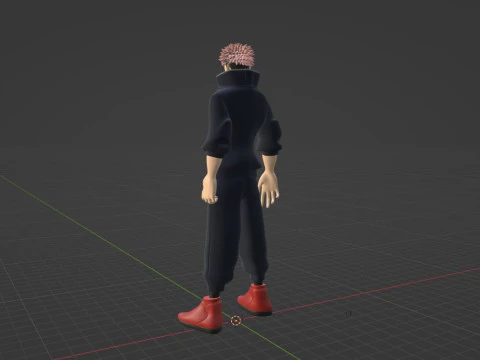 Yuji Itadori - Jujutsu Kaisen SS3 3D Model