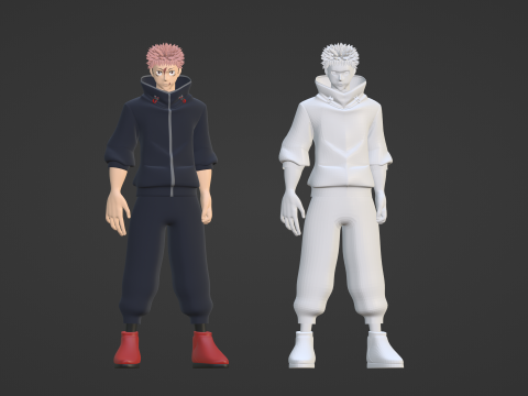 Yuji Itadori - Jujutsu Kaisen SS3 3D Model