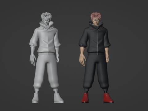 Yuji Itadori - Jujutsu Kaisen SS3 3D Model