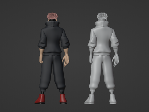Yuji Itadori - Jujutsu Kaisen SS3 3D Model