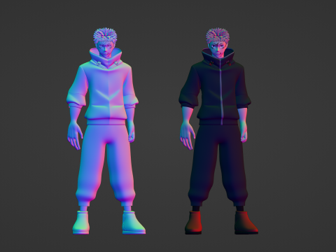 Yuji Itadori - Jujutsu Kaisen SS3 3D Model
