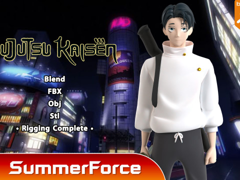 Yuta Okkotsu - Jujutsu Kaisen SS3 3D Model