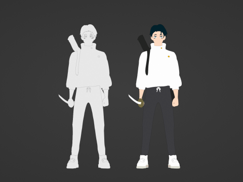 Yuta Okkotsu - Jujutsu Kaisen SS3 3D Model