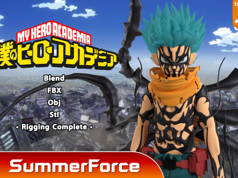 Hamparan Deku - Akademi Pahlawanku Model 3D