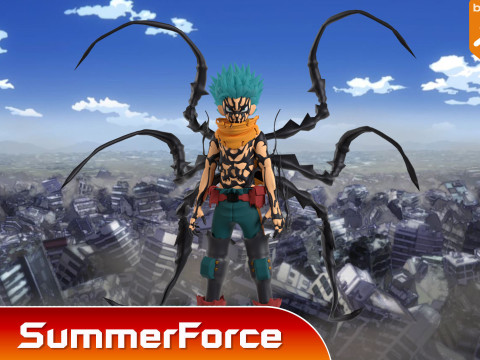 Hamparan Deku - Akademi Pahlawanku Model 3D