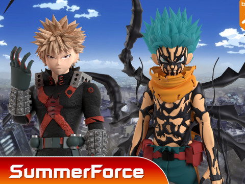 Hamparan Deku - Akademi Pahlawanku Model 3D