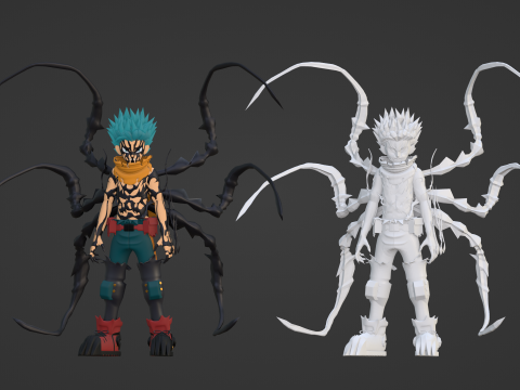 Hamparan Deku - Akademi Pahlawanku Model 3D