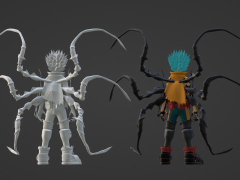 Hamparan Deku - Akademi Pahlawanku Model 3D