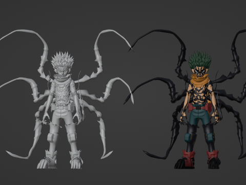 Hamparan Deku - Akademi Pahlawanku Model 3D