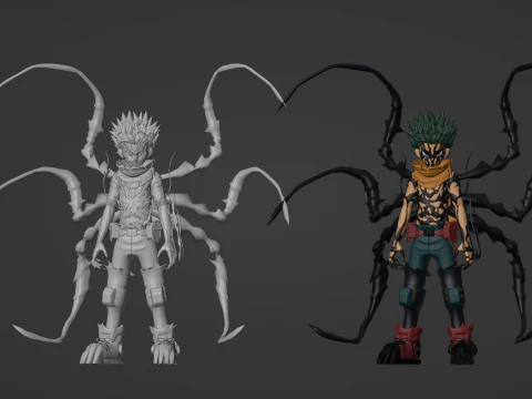 Deku Overlay - My Hero Academia 3D Model