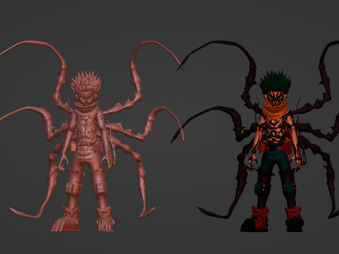 Hamparan Deku - Akademi Pahlawanku Model 3D