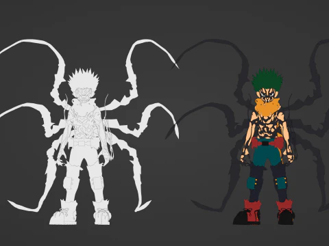 Deku Overlay - My Hero Academia 3D Model