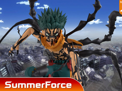 Deku-Overlay – My Hero Academia 3D Modell