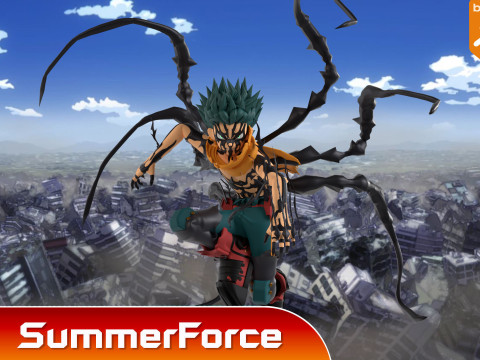 Deku-Overlay – My Hero Academia 3D Modell