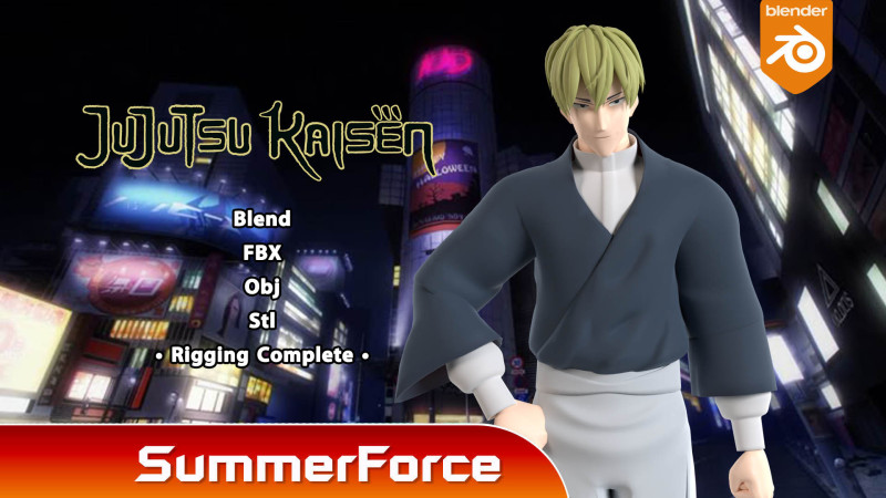 나오야 제닌 - 유술해선 3D 모델 .c4d .max .obj .3ds .fbx .stl .blend 