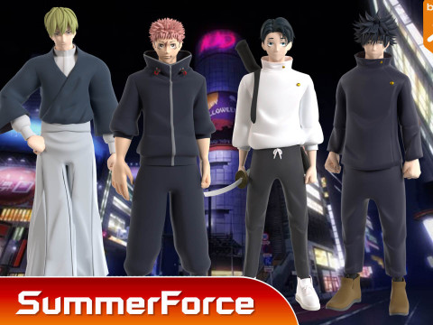 나오야 제닌 - 유술해선 3D 모델