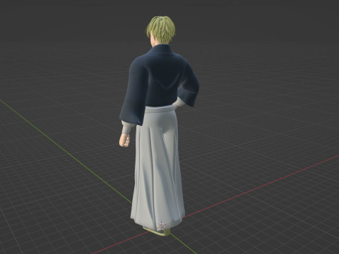 나오야 제닌 - 유술해선 3D 모델