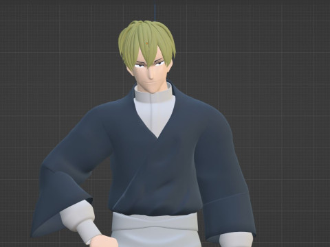 나오야 제닌 - 유술해선 3D 모델