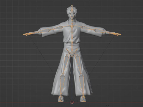 나오야 제닌 - 유술해선 3D 모델