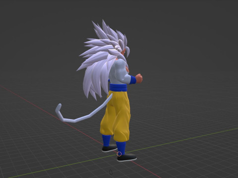 Goku Super Saiyan 5 - Dragon Ball AF Modèle 3D
