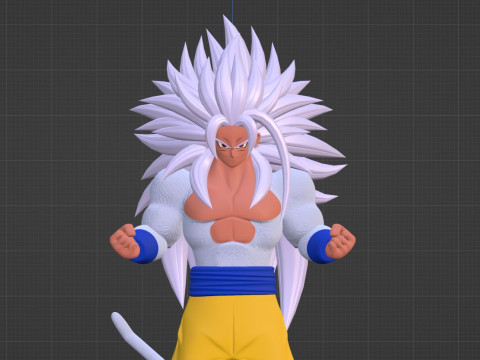 Goku Super Saiyan 5 - Dragon Ball AF Modèle 3D