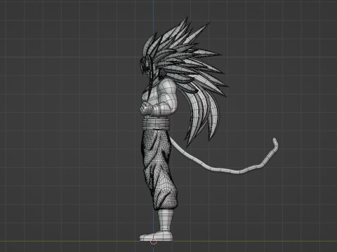 Goku Super Saiyan 5 - Dragon Ball AF Modèle 3D