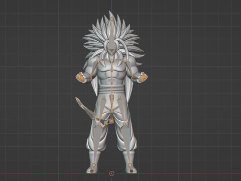Goku Super Saiyan 5 - Dragon Ball AF Modèle 3D
