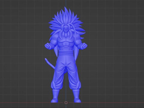 Goku Super Saiyan 5 - Dragon Ball AF Modèle 3D