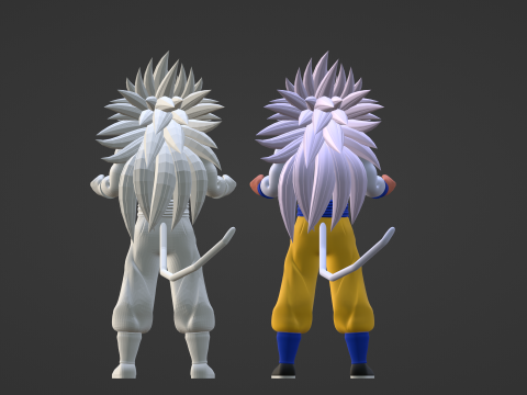 Goku Super Saiyan 5 - Dragon Ball AF Modèle 3D