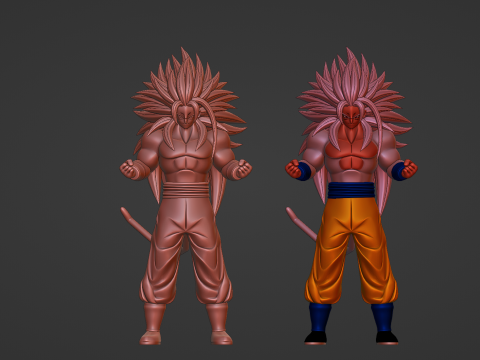 Goku Super Saiyan 5 - Dragon Ball AF Modèle 3D