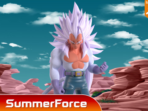Vegeta Super Saiyan 5 - Dragon Ball AF Model 3D