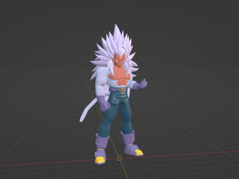 Vegeta Super Saiyan 5 - Dragon Ball AF Model 3D